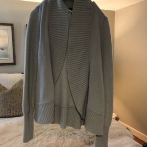 Soft blue sweater jacket